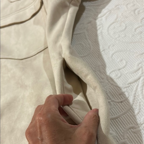 Philosophy Shacket Cream Button Down Shirt. Size Large. Pockets - Picture 13 of 14